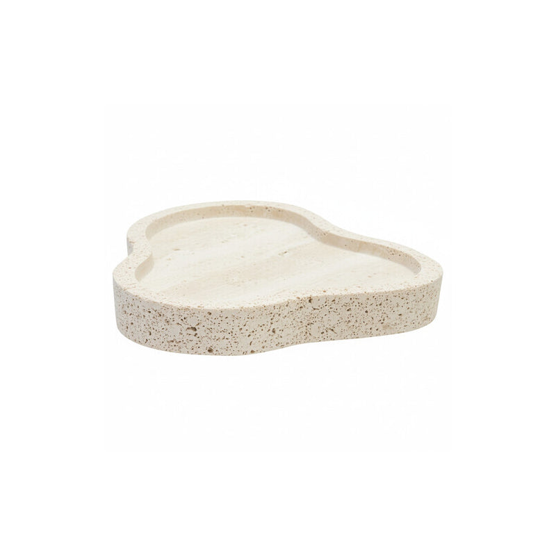 Tibor Travertine Irregular Tray