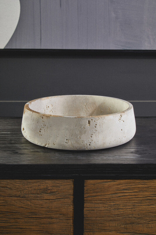 Tibor Travertine Bowl