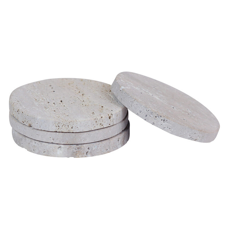 Travertine Set Of 4 Coasters