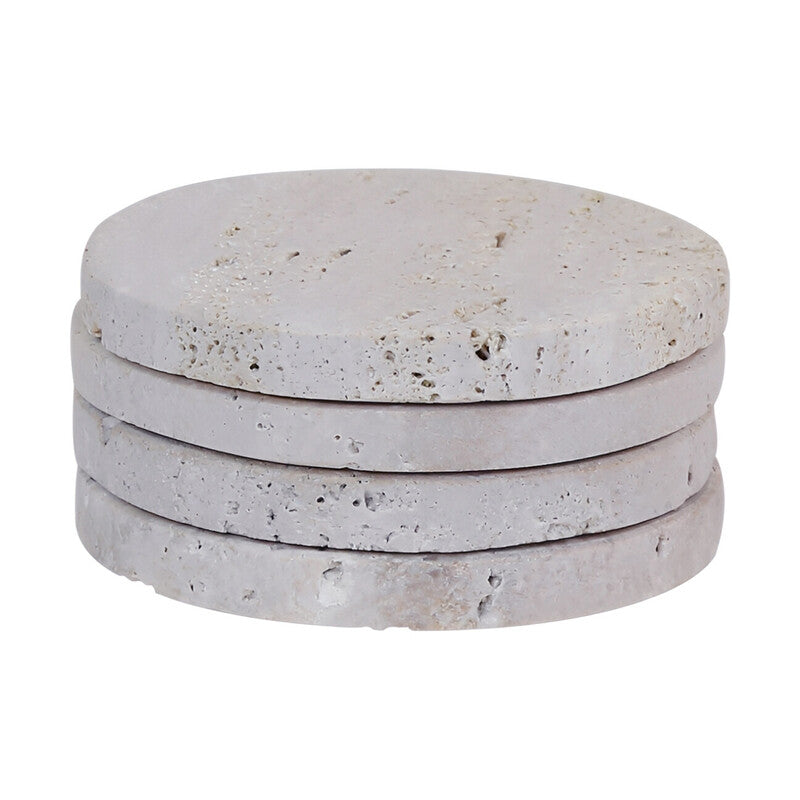 Travertine Set Of 4 Coasters