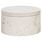 Tibor Travertine Round Trinket Box - Premier Home