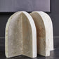 Tibor Travertine Set of 2 Arched Bookends