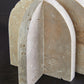 Tibor Travertine Set of 2 Arched Bookends