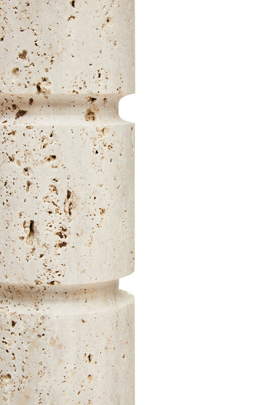 Tibor Travertine Large Candle Holder