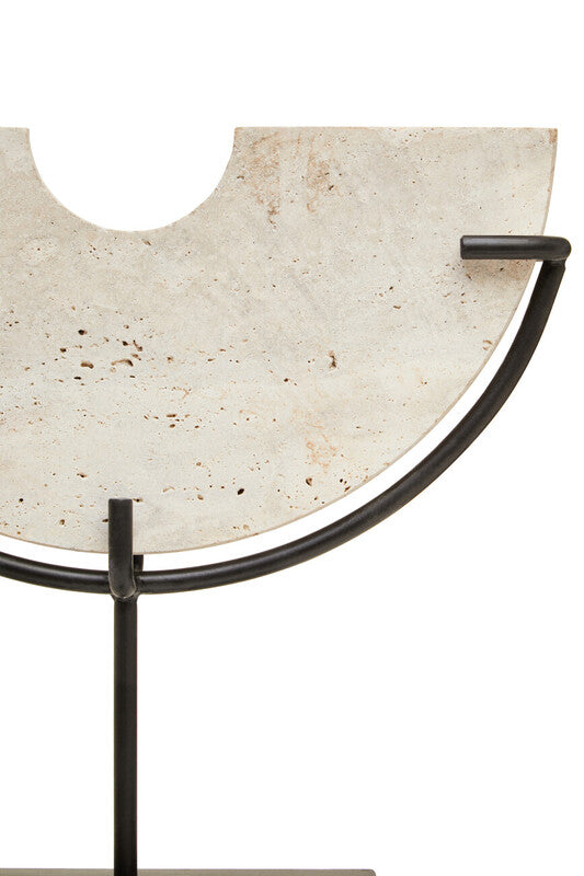 Tibor Travertine Small Sculpture