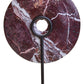 Salmo Medium Red Marble Round Dia 25cm Disc Sculpture