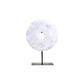 Zoro Large Round Dia 30cm White Marble Disc Sculpture
