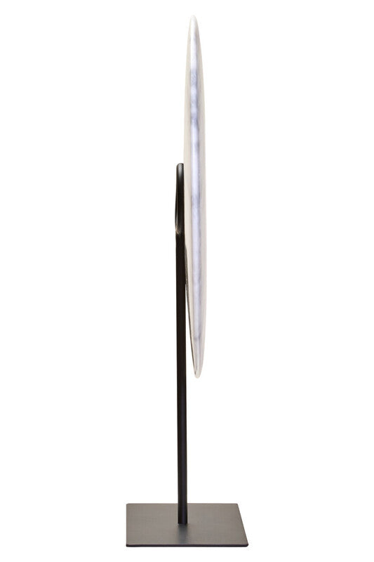 Zoro Extra Large Round Dia 35cm White Marble Disc Sculpture