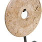 Zoro Small Natural Speckled Marble Round Dia 20cm Disc Sculpture