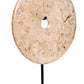 Zoro Large Natural Speckled Marble Round Dia 30cm Disc Sculpture