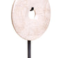 Zoro Extra Small Cream Marble Round Dia 15cm Disc Sculpture