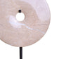 Zoro Small Cream Marble Round Dia 20cm Disc Sculpture
