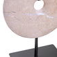 Zoro Small Cream Marble Round Dia 20cm Disc Sculpture
