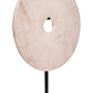 Zoro Medium Cream Marble Round Dia 25cm Disc Sculpture