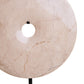 Zoro Medium Cream Marble Round Dia 25cm Disc Sculpture