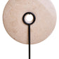 Zoro Large Cream Marble Round Dia 30cm Disc Sculpture