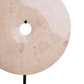 Zoro Large Cream Marble Round Dia 30cm Disc Sculpture