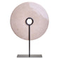 Zoro Extra Large Cream Round Dia 35cm Marble Disc Sculpture