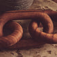 Cato Brown Wood 3 Link Chain Sculpture