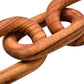Cato Brown Wood 3 Link Chain Sculpture