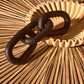 Cato Black Wood 3 Link Chain Sculpture