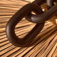 Cato Black Wood 3 Link Chain Sculpture
