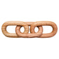 Cato Natural Wood 3 Link Chain Sculpture
