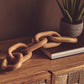 Cato Natural Wood 5 Link Chain Sculpture