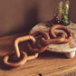 Cato 5 Link Brown Wood Chain Sculpture