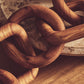 Cato 5 Link Brown Wood Chain Sculpture