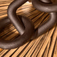 Cato 5 Link Black Wood Chain Sculpture
