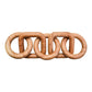 Cato 5 Link Natural Wood Chain Sculpture - Premier Home