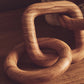 Cato 5 Link Natural Wood Chain Sculpture