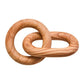 Cato Natural Wood 2 Link Chain Sculpture - Premier Home