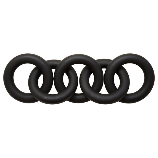 Cato Black 5 Link Wood Chain Sculpture