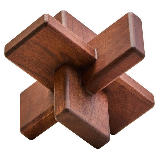 Cato Brown Wood Sculpture - Premier Home