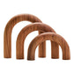 Cato Natural Wood Arch Sculpture - Premier Home