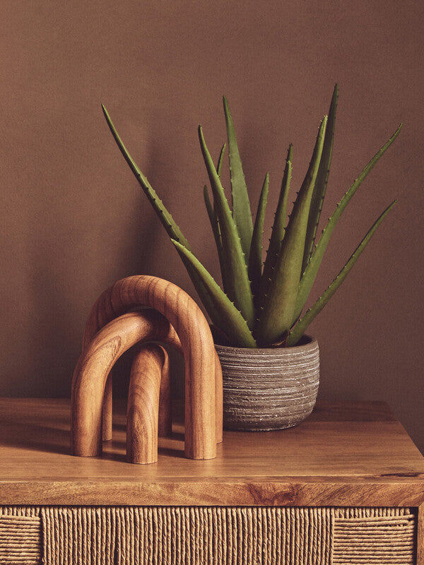 Cato Natural Wood Arch Sculpture