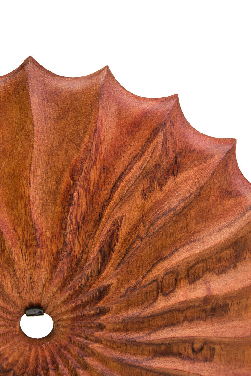 Westo Brown Wood Round Sculpture With Black Base