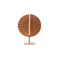 Westo Natural Wood Sculpture With Travertine Base