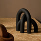 Cato Black Wood Arch Sculpture