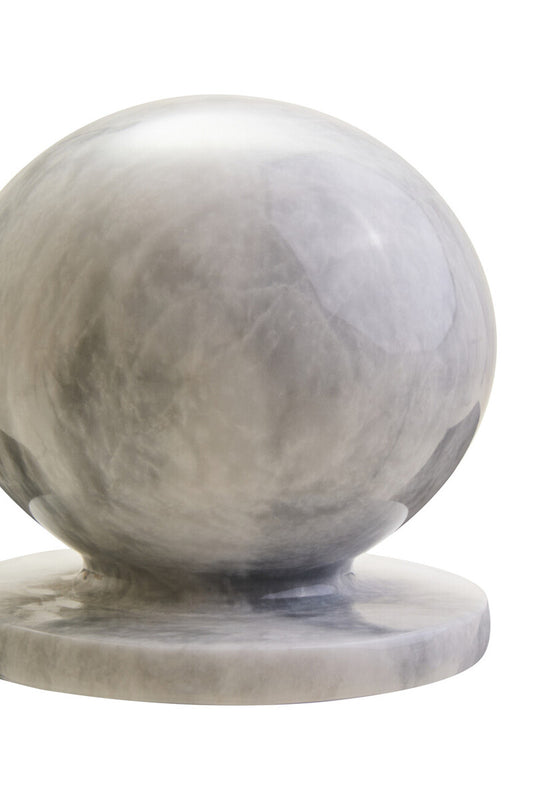 Zoro White Marble Ball Sculpture