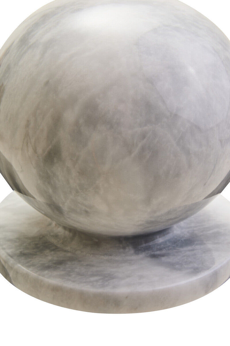 Zoro White Marble Ball Sculpture