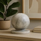 Zoro White Marble Ball Sculpture