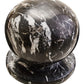 Zoro Black and White Veined Marble Ball Sculpture