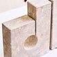 Travertine Stone Set Of 2 Bookends