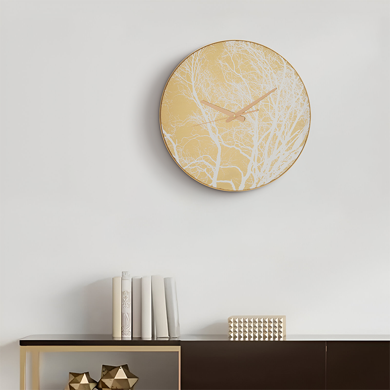 Gold Finish Wall Clock