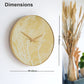 Gold Finish Branch Design Wall Clock