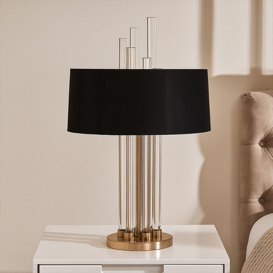 Midas Brass Base Glass Table Lamp