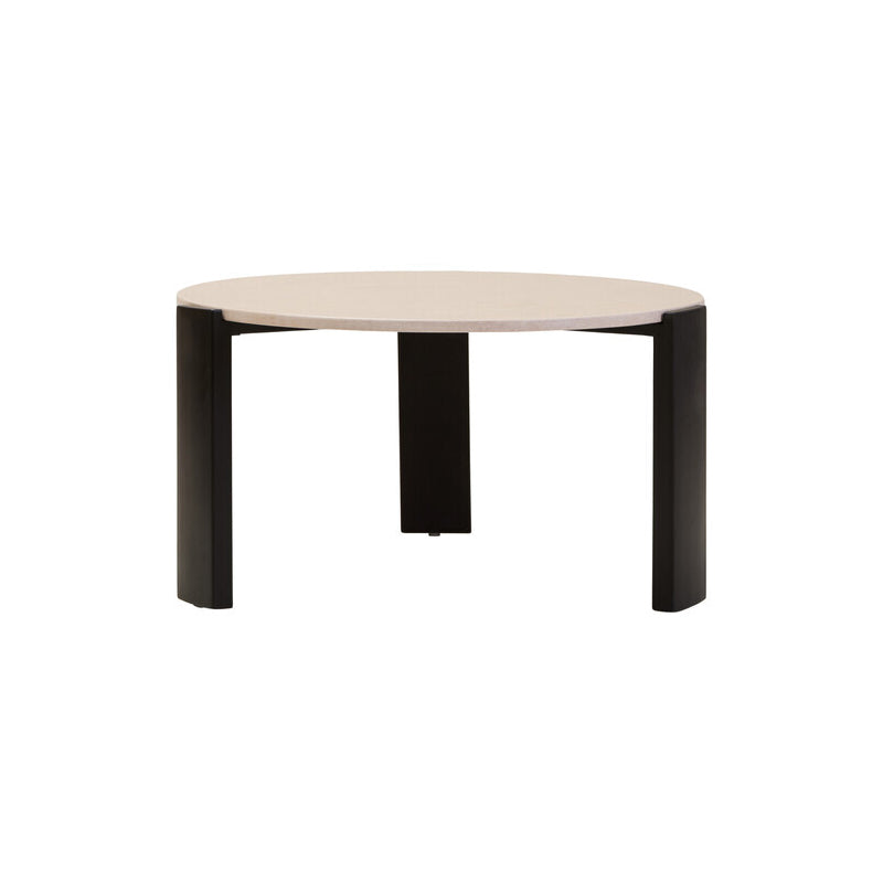 Palermo Round Cream Marble Top Large Coffee Table